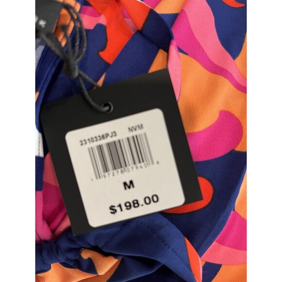 Trina Turk womens Milan Long Halter Maxi Dress size Medium Scrolling Floral $198 - Picture 9 of 10